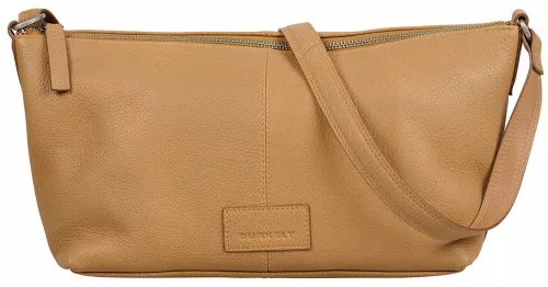 Burkely Soft Skylar világosbarna bőr női válltáska, oldaltáska 26 x 16 x 10 cm