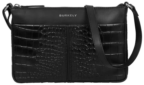 Burkely Cool Colbie fekete női bőr oldaltáska, crossbody 24 x 16 x 3 cm