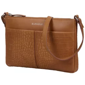   Burkely Cool Colbie konyakbarna női bőr oldaltáska, crossbody 24 x 16 x 3 cm