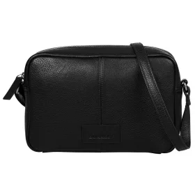   Burkely Soft Skylar fekete női bőr oldaltáska, crossbody 22 x 14,5 x 6,5 cm