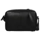 Burkely Soft Skylar fekete női bőr oldaltáska, crossbody 22 x 14,5 x 6,5 cm