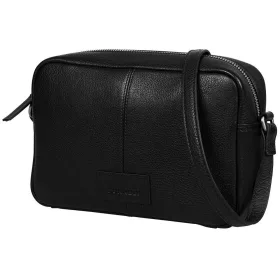  Burkely Soft Skylar fekete női bőr oldaltáska, crossbody 22 x 14,5 x 6,5 cm