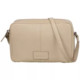   Burkely Soft Skylar bézs női bőr oldaltáska, crossbody 22 x 14,5 x 6,5 cm