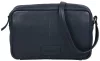 Burkely Soft Skylar sötétkék női bőr oldaltáska, crossbody 22 x 14,5 x 6,5 cm