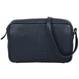  Burkely Soft Skylar sötétkék női bőr oldaltáska, crossbody 22 x 14,5 x 6,5 cm