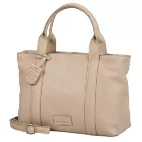   Burkely Soft Skylar kisméretű bézs bőr kézitáska, válltáska 21,5 x 13,5 x 33 cm