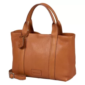   Burkely Soft Skylar kisméretű konyak bőr kézitáska, válltáska 21,5 x 13,5 x 33 cm