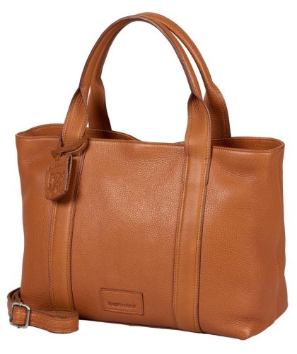Burkely Soft Skylar kisméretű konyak bőr kézitáska, válltáska 21,5 x 13,5 x 33 cm