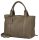 Burkely Soft Skylar kisméretű taupe bőr kézitáska, válltáska 21,5 x 13,5 x 33 cm