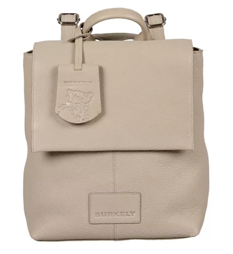 Burkely Soft Skylar szürke női bőr hátizsák, oldaltáska 27 x 21 cm