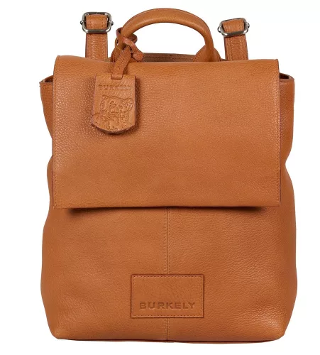 Burkely Soft Skylar konyakbarna női bőr hátizsák, oldaltáska 27 x 21 cm
