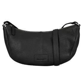   Burkely SOFT SKYLAR kisméretű fekete bőr oldaltáska, crossbody