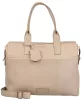 Burkely Soft Skylar bézs színű női bőr laptoptáska, válltáska 15,6"