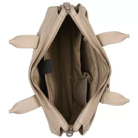   Burkely Soft Skylar bézs színű női bőr laptoptáska, válltáska 15,6"