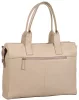 Burkely Soft Skylar bézs színű női bőr laptoptáska, válltáska 15,6"