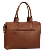 Burkely Soft Skylar konyak színű női bőr laptoptáska, válltáska 15,6"