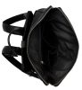 Burkely SOFT SKYLAR Rolltop fekete bőr laptoptartós hátizsák 14'' 