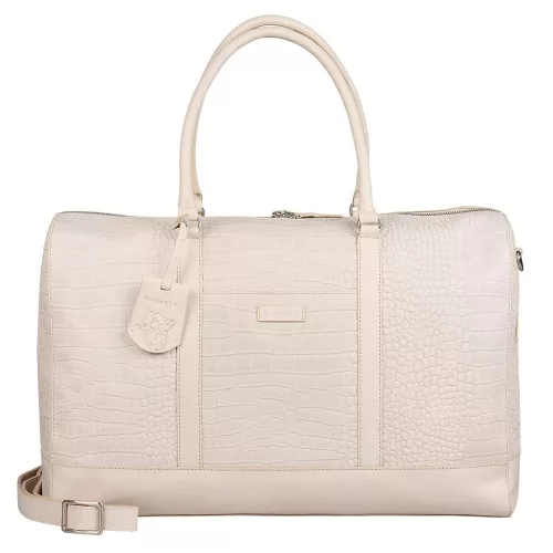 Burkely Cool Colbie Weekender törtfehér bőr utazótáska 51 x 32 cm