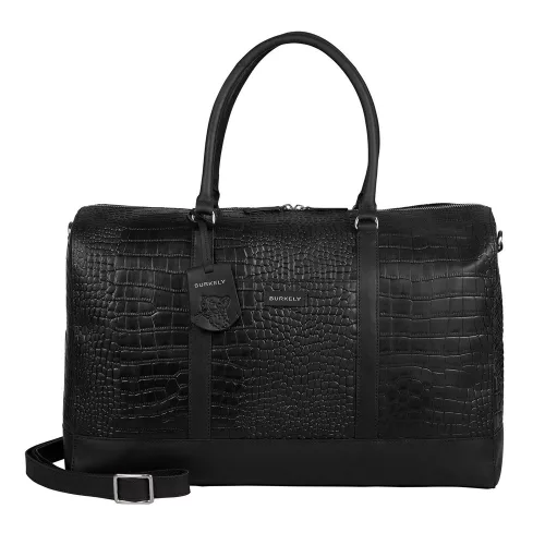 Burkely Cool Colbie Weekender fekete női bőr utazótáska 51 x 32 cm