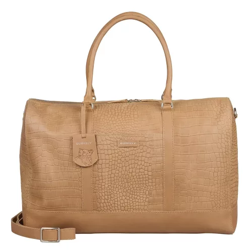 Burkely Cool Colbie Weekender bézs bőr utazótáska 51 x 32 cm
