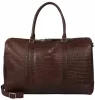 Burkely Cool Colbie Weekender sötétbarna női bőr utazótáska 51 x 32 cm