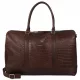 Burkely Cool Colbie Weekender sötétbarna női bőr utazótáska 51 x 32 cm