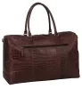 Burkely Cool Colbie Weekender sötétbarna női bőr utazótáska 51 x 32 cm