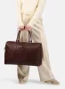 Burkely Cool Colbie Weekender sötétbarna női bőr utazótáska 51 x 32 cm