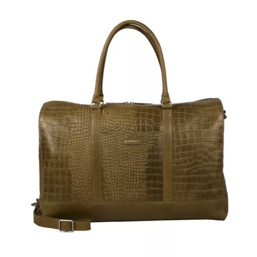 Burkely Cool Colbie Weekender zöld bőr utazótáska 51 x 32 cm