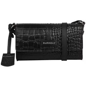   Burkely Cool Colbie fekete női bőr crossbody táska, RFID védelemmel