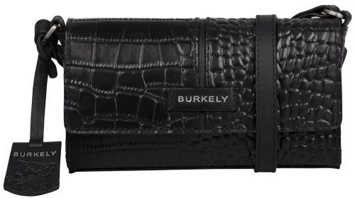Burkely Cool Colbie fekete női bőr crossbody táska, RFID védelemmel