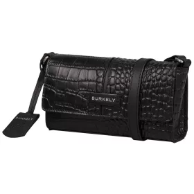   Burkely Cool Colbie fekete női bőr crossbody táska, RFID védelemmel