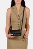 Burkely Cool Colbie fekete női bőr crossbody táska, RFID védelemmel