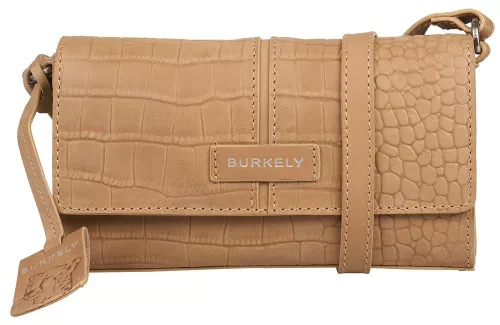 Burkely Cool Colbie mogyoróbarna női bőr crossbody táska, RFID védelemmel