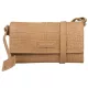 Burkely Cool Colbie mogyoróbarna női bőr crossbody táska, RFID védelemmel