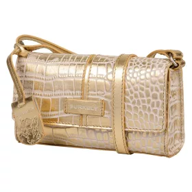   Burkely Cool Colbie arany színű, női bőr crossbody táska, RFID védelemmel