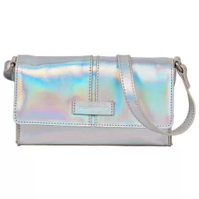   Burkely Cool Colbie ezüst női bőr crossbody táska, RFID védelemmel