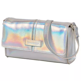   Burkely Cool Colbie ezüst női bőr crossbody táska, RFID védelemmel