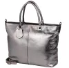 Burkely Radient Raeven ezüst női bőr válltáska laptop tartóval 15,6"