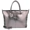 Burkely Radient Raeven ezüst női bőr válltáska laptop tartóval 15,6"