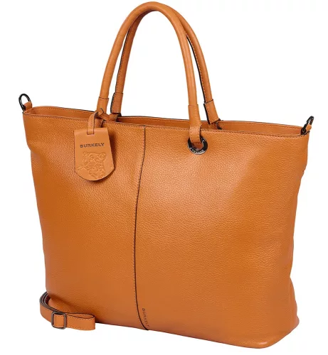 Burkely Radient Raeven narancssárga női bőr válltáska laptop tartóval 15,6"