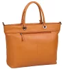 Burkely Radient Raeven narancssárga női bőr válltáska laptop tartóval 15,6"