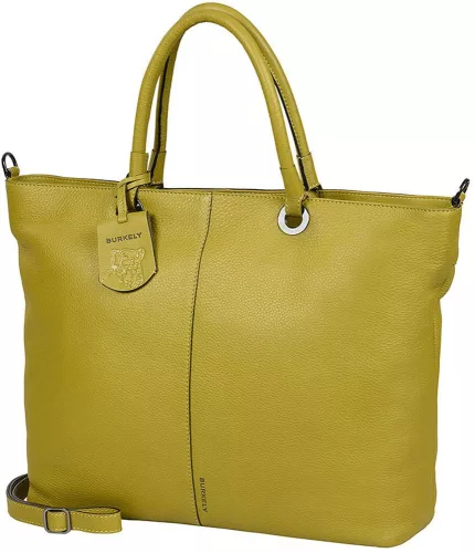 Burkely Radient Raeven zöld női bőr válltáska laptop tartóval 15,6"