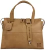 Burkely Rogue Robyn konyak női bőr válltáska, laptoptáska 15,6”