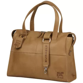   Burkely Rogue Robyn konyak női bőr válltáska, laptoptáska 15,6”