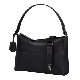   Burkely Rogue Robyn Hobo fekete női bőr válltáska 40 x 27,5 cm