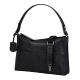 Burkely Rogue Robyn Hobo fekete női bőr válltáska 40 x 27,5 cm