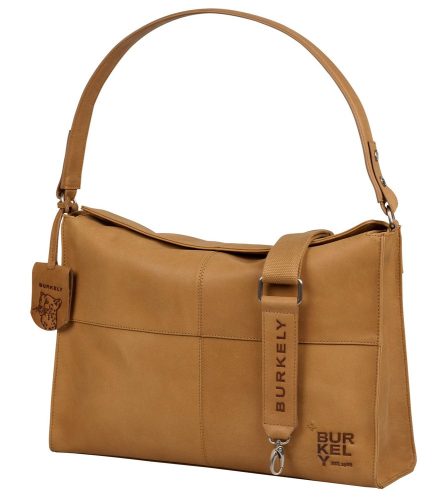 Burkely Rogue Robyn Hobo konyak női bőr válltáska 40 x 27,5 cm