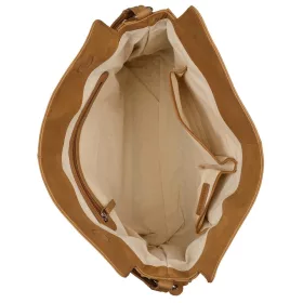   Burkely Rogue Robyn Hobo konyak női bőr válltáska 40 x 27,5 cm