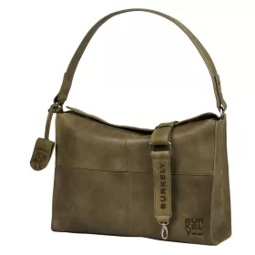   Burkely Rogue Robyn Hobo zöld női bőr válltáska 40 x 27,5 cm